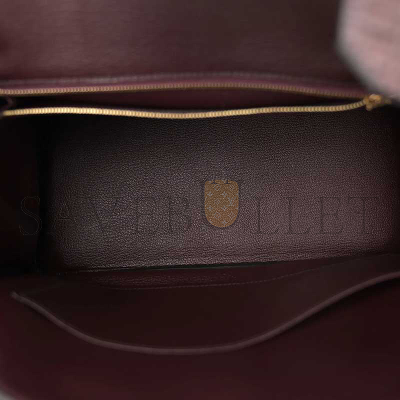 HERMÈS MASTER BIRKIN 30 TOGO MATTE ALLIGATOR ROUGE SELLIER (30*23*15cm)